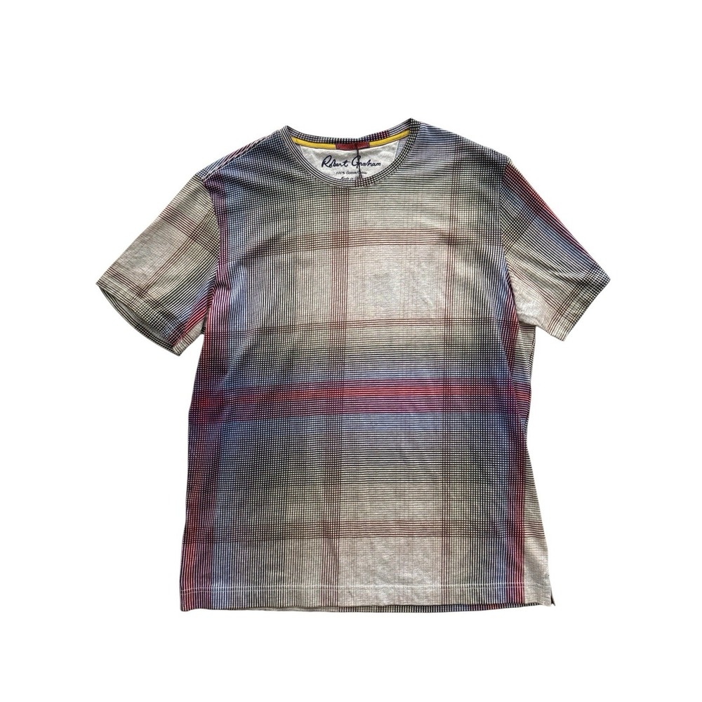 Robert Graham Cuervo Tee Men's Large Colorful Short Sleeve Resortwear Summer NWT